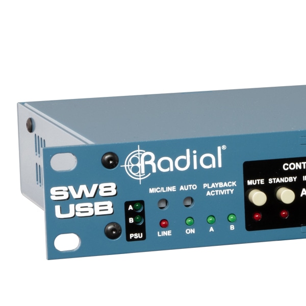 Radial SW8-USB front detail