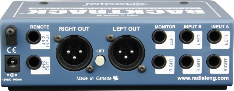 Radial Backtrack feature panel 2