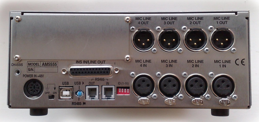 AMS Neve 4081 rear panel